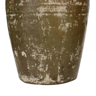 Patinated Ceramic Brown Vase