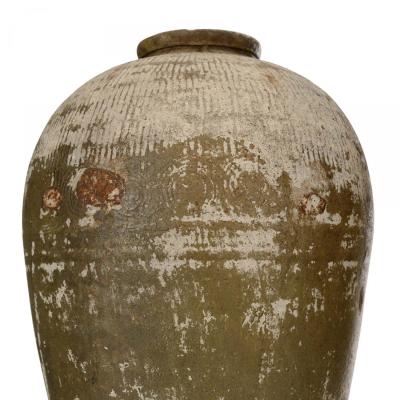 Patinated Ceramic Brown Vase