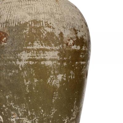 Patinated Ceramic Brown Vase