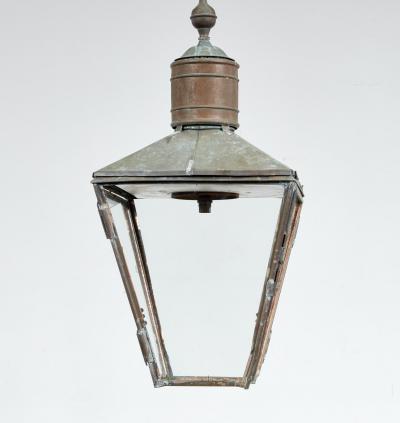 Patinated Copper Lantern