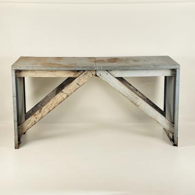 Patinated Industrial Work Console