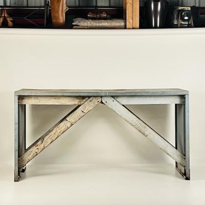 Patinated Industrial Work Console