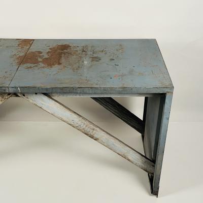 Patinated Industrial Work Console