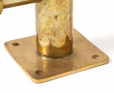 Patinated Unlacquered Brass Cleat