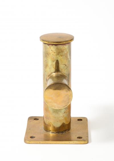 Patinated Unlacquered Brass Cleat
