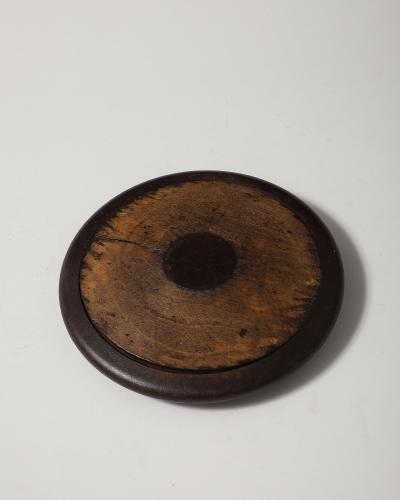 Patinated Wood and Metal Discus Finland 20th C