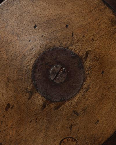 Patinated Wood and Metal Discus Finland 20th C
