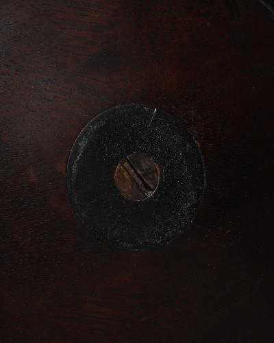 Patinated Wood and Metal Discus Finland 20th C