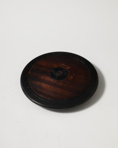 Patinated Wood and Metal Discus Finland 20th C