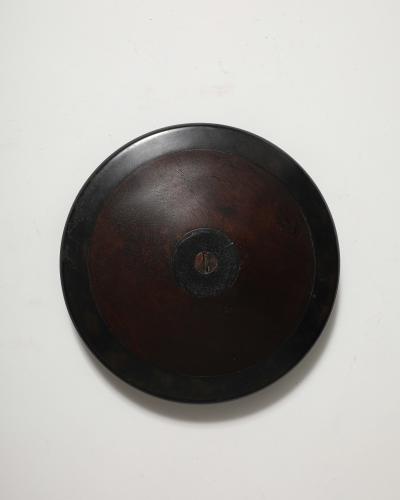 Patinated Wood and Metal Discus Finland 20th C