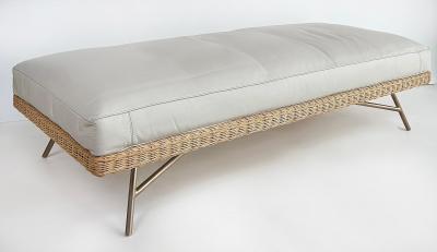 Patricia Anastassiadis Artefacto Indiana Leather Bench by Patricia Anastassiadis