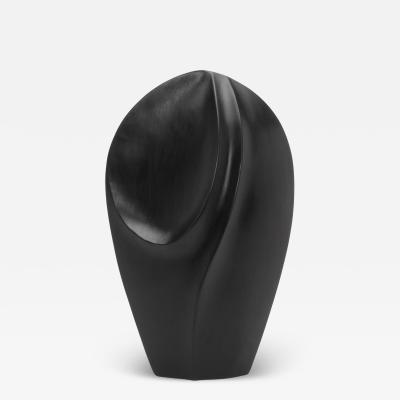 Patrick Coard Modern Abstract Sculpture in Black Oak by Patrick Coard Paris