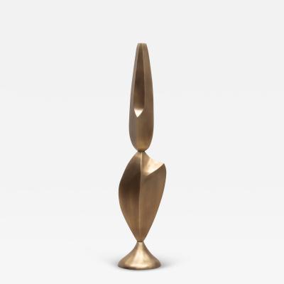 Patrick Coard Modern Abstract XL Sculpture in Bronze Patina Brass by Patrick Coard Paris