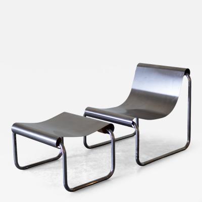 Patrick Gingembre Armchair and Ottoman by Patrick Gingembre France 1970s