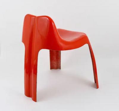Patrick Gingembre Patrick Gingembre Ginger Orange Fiberglass Chair Ginger Paulus France 1970s