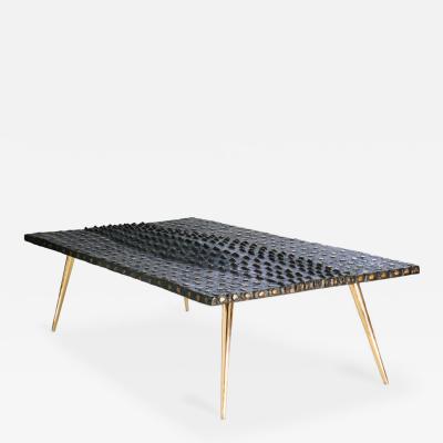 Patrick Laroche French Bespoke Bronze Crocodile Coffee Table by Patrick Laroche