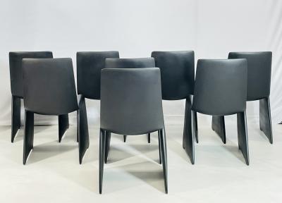 Patrick Naggar Eight Positano Black Foundry Dining Chairs by Patrick Naggar for Ralph Pucci