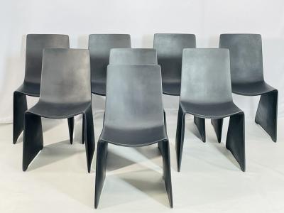 Patrick Naggar Eight Positano Black Foundry Dining Chairs by Patrick Naggar for Ralph Pucci