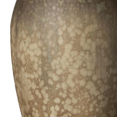 Patrick Nordstrom Table lamp with exquisite mottled glaze and mounts by Patrick Nordstr m