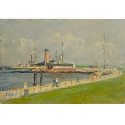 Paul Betyna German b 1887 d 1967 Cuxhaven painting 