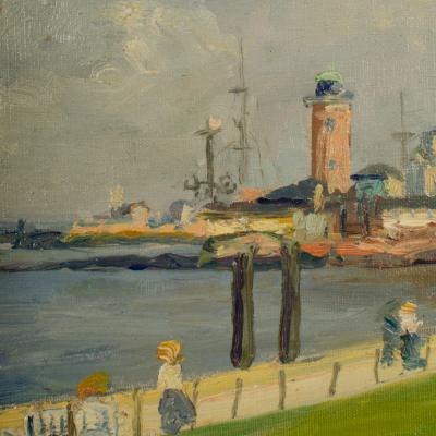 Paul Betyna German b 1887 d 1967 Cuxhaven painting 