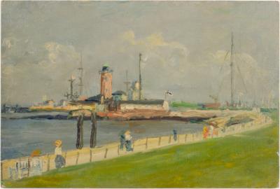 Paul Betyna German b 1887 d 1967 Cuxhaven painting 