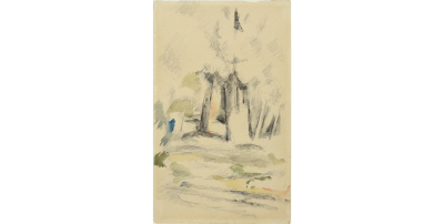 Paul C zanne Forest Scene Sous bois 1895 1900