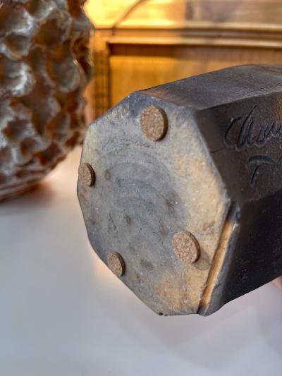 Paul Chaleff Wood Fired Ceramic Vase by Paul Chaleff