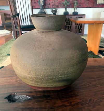Paul Chaleff Wood fired Ceramic Jar Paul Chaleff