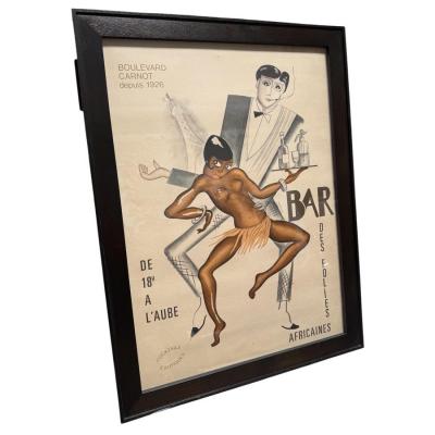 Paul Colin dApr s Bar Des Folies Africaines Jos phine Baker Poster c 1950