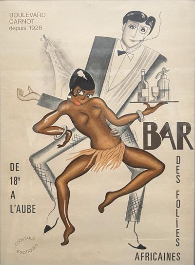 Paul Colin dApr s Bar Des Folies Africaines Jos phine Baker Poster c 1950