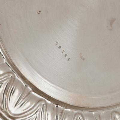 Paul Devaux Two Art Nouveau silver and glass wine jugs by Devaux