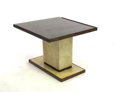 Paul Dupr Lafon Dupre Lafon pair of makassar and parchemin side table