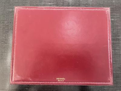 Paul Dupr Lafon Paul Dupre Lafon for Hermes Stitched Leather Box