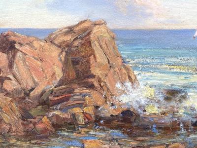 Paul E Saling Sailing off the Rocky Coast 