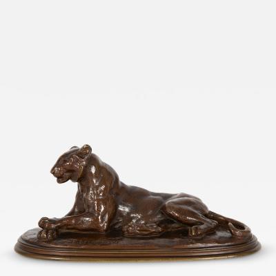 Paul Edouard Delabrierre A Resting Tigress Paul Edouard Delabrierre