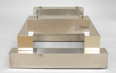 Paul Evans American Post War Design Aluminum Brass Coffee Table