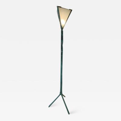 Paul Evans BRUTALIST BRONZE VERDIGRIS TRIPOD FLOOR LAMP IN THE MANNER OF PAUL EVANS