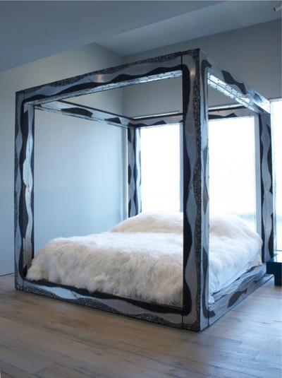 Paul Evans Bed Custom King Argente USA