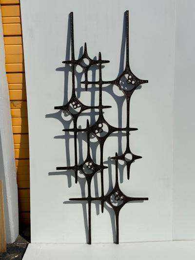 Paul Evans Belgian Brutalist Aluminum Door Decoration