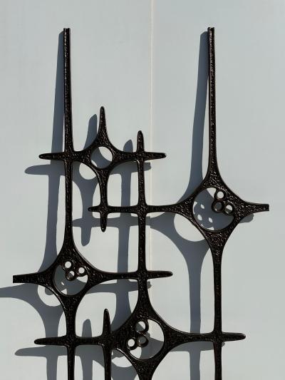 Paul Evans Belgian Brutalist Aluminum Door Decoration