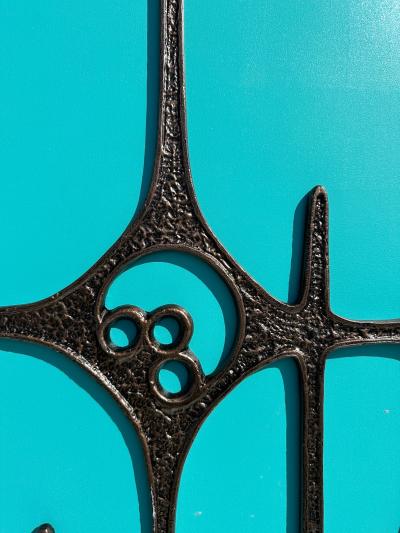 Paul Evans Belgian Brutalist Aluminum Door Decoration