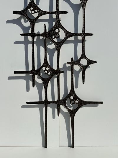 Paul Evans Belgian Brutalist Aluminum Door Decoration