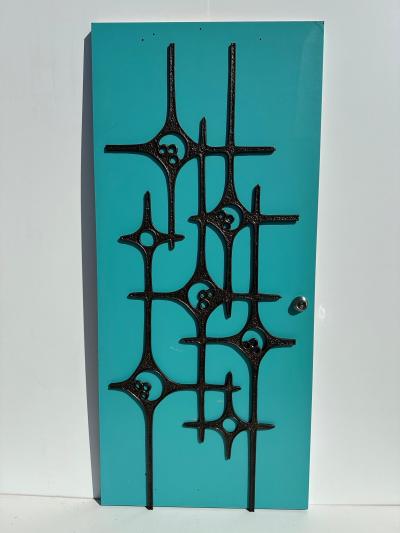 Paul Evans Belgian Brutalist Aluminum Door Decoration