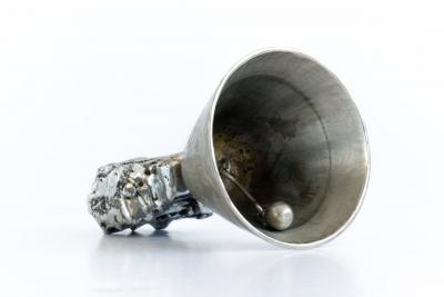 Paul Evans Brutalist Bell in the Manner of Paul Evans