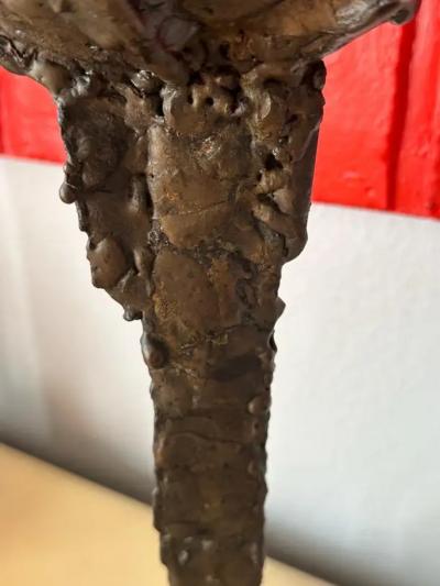 Paul Evans Brutalist Bronze Sculpture by Ralph Tazian