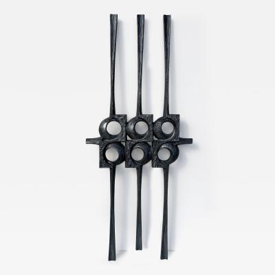 Paul Evans Brutalist Cast Aluminum Door Decor Wall Sculpture