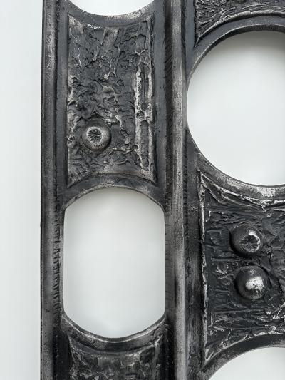 Paul Evans Brutalist Cast Aluminum Wall Sculpture Decor