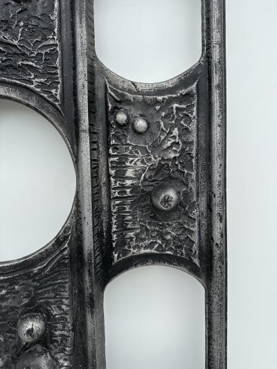 Paul Evans Brutalist Cast Aluminum Wall Sculpture Decor