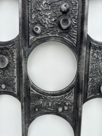 Paul Evans Brutalist Cast Aluminum Wall Sculpture Decor